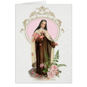 St Therese du cru de roses de Lisieux religieux