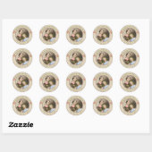 St. Therese & haar moeder St. Zelie Martin Ronde Sticker (Vel)