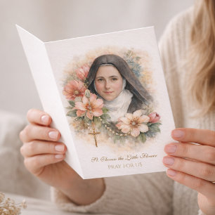 St. Thérèse Heilige Rozenkrans “Alles is Genade” Kaart