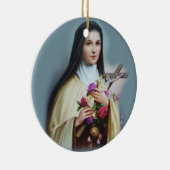 St. Therese kerstversiering Keramisch Ornament (Rechts)
