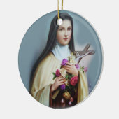 St. Therese kerstversiering Keramisch Ornament (Links)