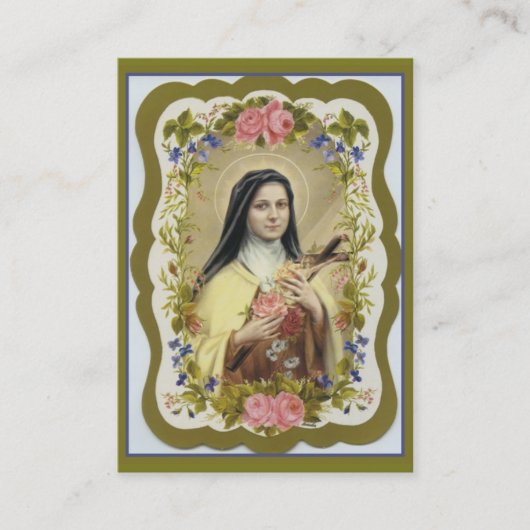 St Therese les cartes saintes de petit Novena de (Devant)