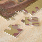 St. Therese Little Flower Crucifix Rozen Border Legpuzzel (Zijkant)