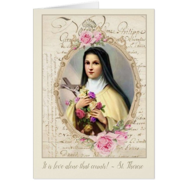  St. Therese met Rozen aanpassen (Voorkant)