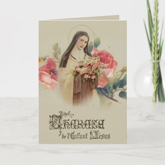  St. Therese met Rozen Kaart (Voorkant)