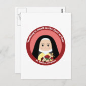 St. Thérèse of Lisieux Briefkaart (Voorkant / Achterkant)