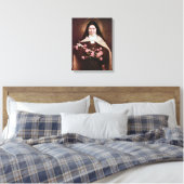 St Therese of Lisieux Devotional Afbeelding. Canvas Afdruk (Insitu (Slaapkamer))