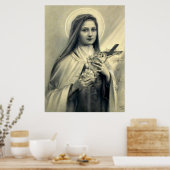 St. Therese of Lisieux Little Flower of Jesus Poster (Keuken)