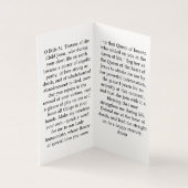 St. Therese of Lisieux Prayer Card (Inside)
