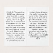 St. Therese of Lisieux Prayer Card (Inside Unfolded)