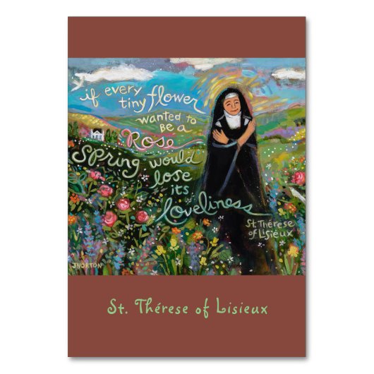 St. Therese of Lisieux prayer card Kaart (Voorkant)