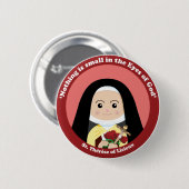 St. Thérèse of Lisieux Ronde Button 5,7 Cm (Voorkant /achterkant)