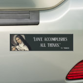 St. Therese of the Child Jesus Little Flower Bumpersticker (Op auto)