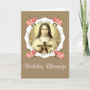 St. Therese of the Child Jesus Little Flower Kaart