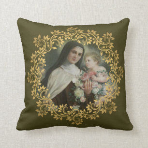 St. Therese of the Child Jesus Little Flower Kussen