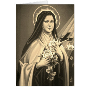St. Therese of the Child Jesus Little Flower Sepia