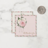 St. Therese Prayer Religieuze Rozen Notitiekaartje (Voorkant / Achterkant in situ)