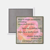 St. Therese Quote Magnet Magneet (Voorkant / Achterkant)