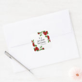 St. Therese Quote Rozen Rood Vierkante Sticker (Envelop)