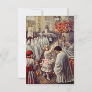 St. Therese strooit rozen Corpus Domini Fine Art Bedankkaart