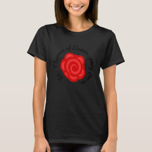 St Therese Van Lisieux Kinderen Kleine Bloem Roos T-shirt