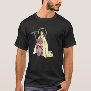 St Therese Van Lisieux Kinderen Kleine Bloem Roos T-shirt