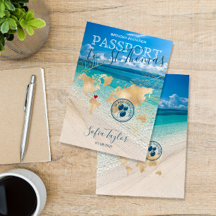 St. Thomas 50 en Fabulous Birthday Passport Map