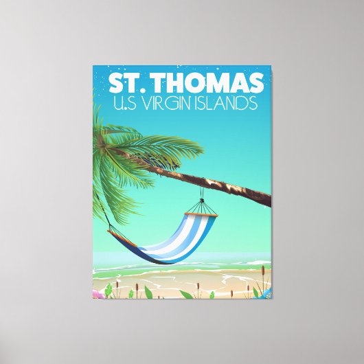 St Thomas Amerikaanse Maagdeneilanden. Canvas Afdruk (Voorkant)