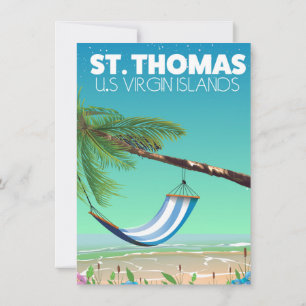 St Thomas Amerikaanse Maagdeneilanden. Kaart