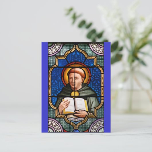 St. Thomas Aquinas Briefkaart (Staand voorkant)