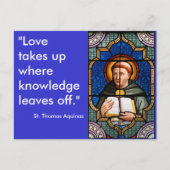 St. Thomas Aquinas Briefkaart (Voorkant)