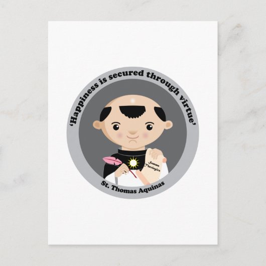 St. Thomas Aquinas Briefkaart (Voorkant)