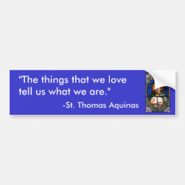 St. Thomas Aquinas Bumpersticker