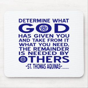 St. Thomas Aquinas citaat Muismat