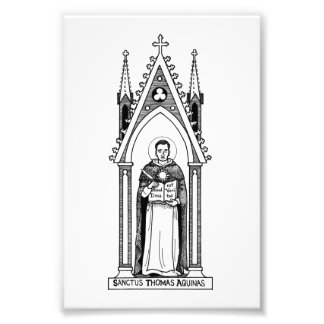 St. Thomas Aquinas, foto 4"x6" Foto Afdruk
