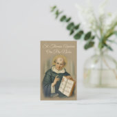 ST. THOMAS AQUINAS PRAYER HOLY CARD VISITEKAARTJE (Staand voorkant)