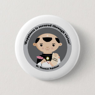 St. Thomas Aquinas Ronde Button 5,7 Cm