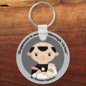 St. Thomas Aquinas Sleutelhanger (Voorkant)