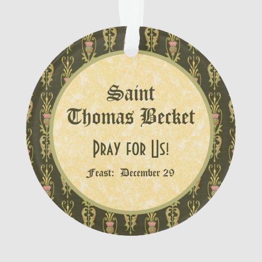 St. Thomas Becket avec épée dans la mitre (P 005) (dos)