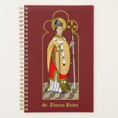 St. Thomas Becket avec épée (M 033; Colorisé) (Devant)