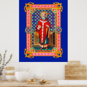 St. Thomas Becket dans Red Chasuble (K 34) Poster (Cuisine)