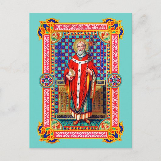 St. Thomas Becket in Red Chasuble (K 34) Briefkaart (Voorkant)
