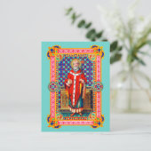St. Thomas Becket in Red Chasuble (K 34) Briefkaart (Staand voorkant)