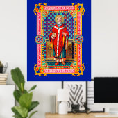 St. Thomas Becket in Red Chasuble (K 34) Poster (Thuiskantoor)