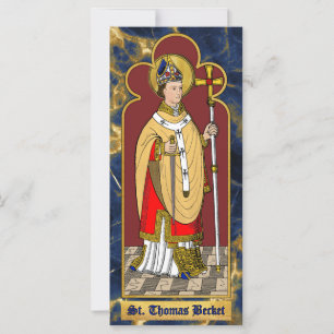 St. Thomas Becket met zwaard (M 033; gekleurd)