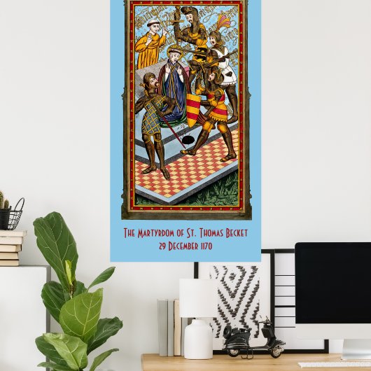 St. Thomas Becket's Martyrdom (M 031) Poster (Thuiskantoor)