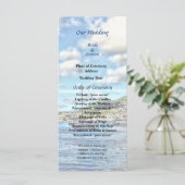 St Thomas Boats in Harbor Wedding Program Programma (Staand voorkant)