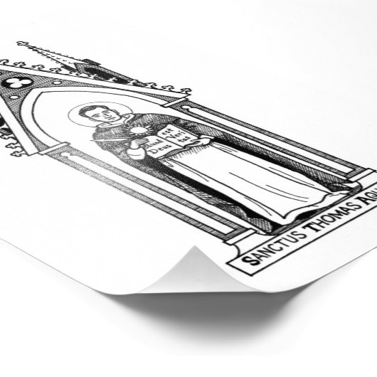 St. Thomas d'Aquin, Impression photo 4"x6" (Coin)