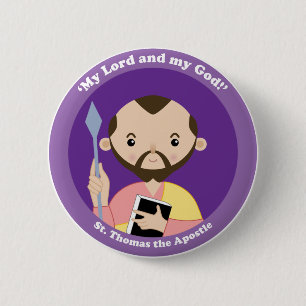 St. Thomas de Apostle Ronde Button 5,7 Cm