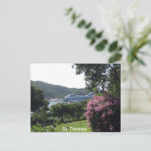 St. Thomas en Cruise Ship Briefkaart (Staand voorkant)